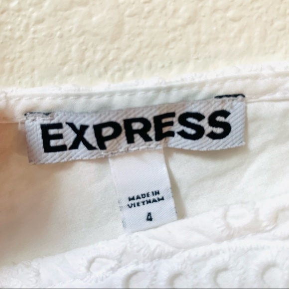 NWOT EXPRESS WHITE EYELET JUMPSUIT - Picture 12 of 13